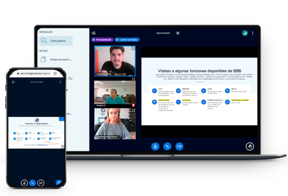 Big Blue Button interface