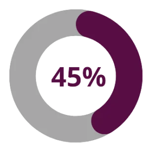 45%